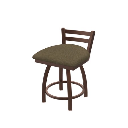 Holland Bar Stool Co 18" Low Back Swivel Vanity Stool, Bronze Finish, Graph Cork Seat 41118BZ017